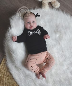 Baby outfit zalm roze