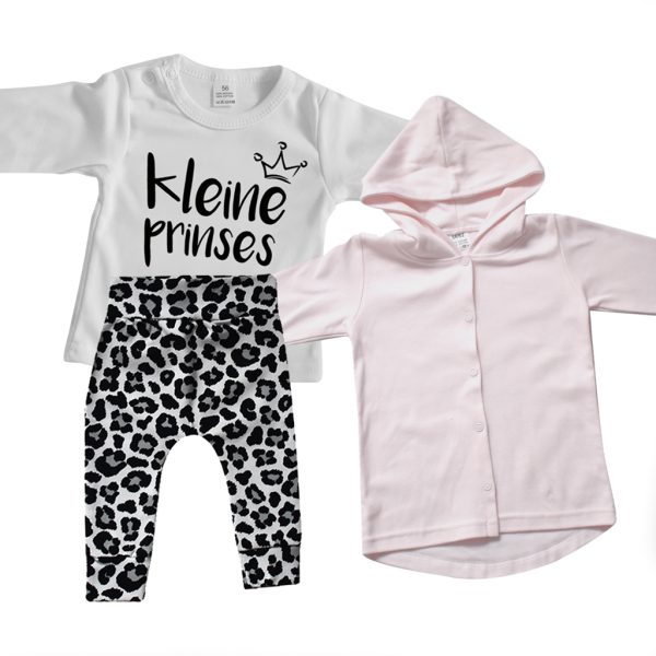 baby outfit leopard kleine prinses