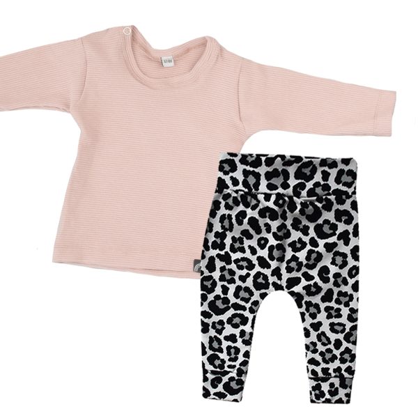newborn outfit roze panter