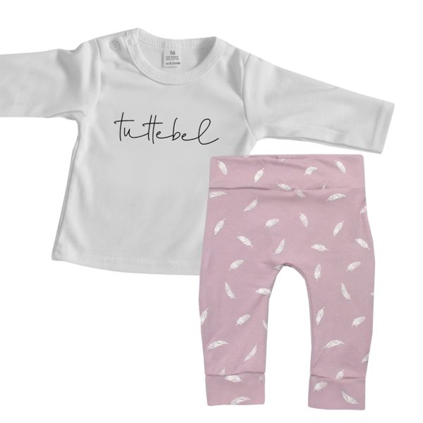 Baby outfit roze 2 delig